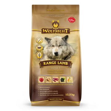 slomart WOLFSBLUT Range Lamb hrana za pse s rižom 12,5 kg