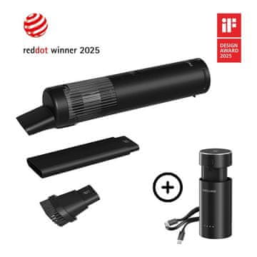 slomart ZWILLING Akumulatorski usisavač Starter Set, crni