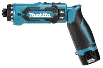 MAK Makita DF012DSE akumulatorski odvijač/udarni odvijač 7.2V 1.5Ah Li-Ion, 6Nm, plava/crna