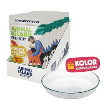 Animal ANIMAL ISLAND Everyday Perad s jetrom u želeu - 12x85g + besplatna pločica