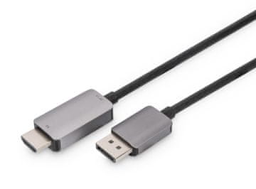 Digitus DIGITUS DisplayPort na HDMI adapter kabel DP->HDMI St/St 8K 1.8m