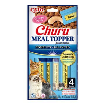 Inaba INABA Churu Topper Tuna s kapicom - poslastica za mačke, 4 x 14g
