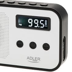 RADIO Radio sat Adler AD 1907, Bijeli/Crni