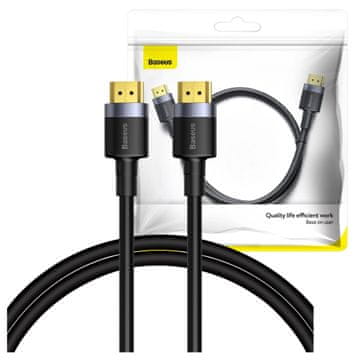 BASEUS Cafule HDMI 2.0 kabel, 4K, 3D, 1 m (crno-sivi)