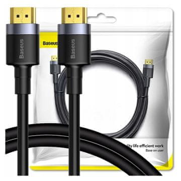BASEUS Cafule HDMI 2.0 kabel, 4K, 3D, 2 m (crno-sivi)