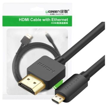 Ugreen HD127 Micro HDMI - HDMI 4K 3D kabel 1m (crni)