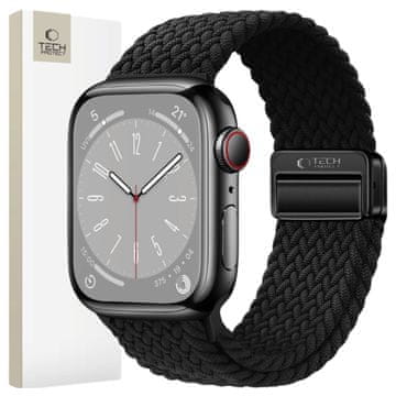 Tech-protect NAJLONSKA MASKA ZA APPLE WATCH 6 / 7 / 8 / 9 / 10 / SE / ULTRA 1 / 2 (44 / 45 / 46 / 49 MM) CRNA