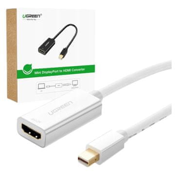 Ugreen MD112 10460 mini DisplayPort (muški) / HDMI (ženski) FHD 1080p adapter - bijeli