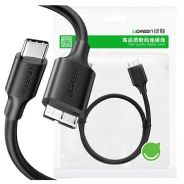 Ugreen USB tip C - Micro USB tip B SuperSpeed 3.0 kabel 1m crni (US312 20103)