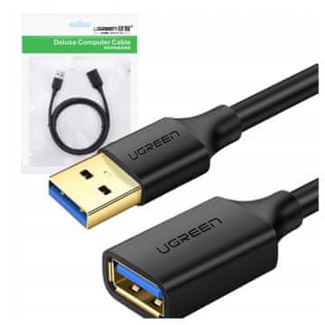 Ugreen produžni kabel USB 3.0 (ženski) - USB 3.0 (muški) adapter 3 m crni (US129 30127)
