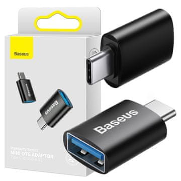 BASEUS Ingenuity Series USB-C na USB-A 10Gb/s adapter - crni