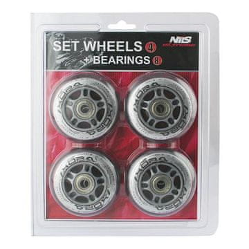 Nils Extreme PU 70x24 82A prozirne (4 kom.) + abec-7 (8 kom.) set nils extreme