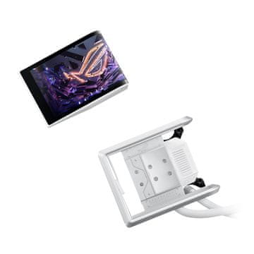 slomart ASUS ROG RYUO IV 360 ARGB CPU hladnjak, 360mm, ARGB, AMOLED, bijela