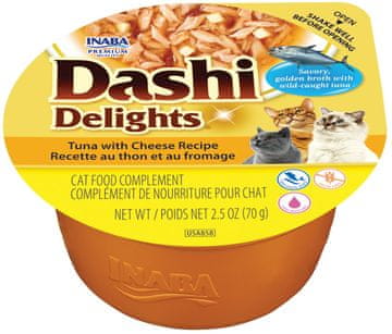 Inaba INABA Dashi Delights Mokra hrana za mačke, tuna sa sirom, 70g