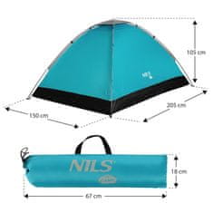 NILS CAMP NC3021 PLAVI ŠATOR ZA KAMPIRANJE