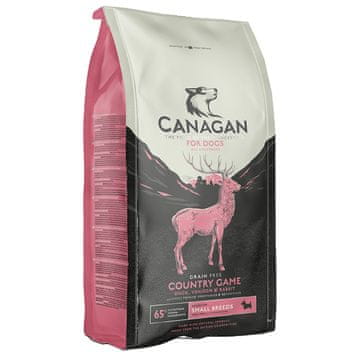 Canagan CGN Country Game Patka, divljač i zec – Male pasmine – suha hrana za pse – 2kg
