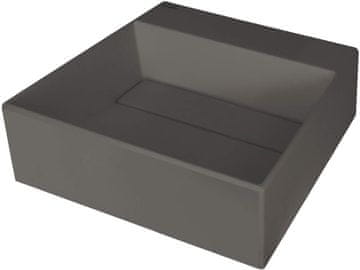 Granite DTA Granitni umivaonik za pult s poklopcem, crni
