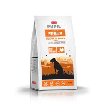PREMIUM PUPIL Premium Light&Senior hrana za pse, 12kg, puretina i riža