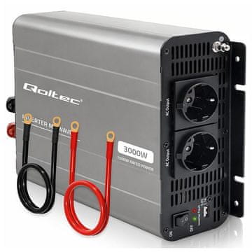 Qoltec Qoltec pretvarač napona MS Wave 12V/230V, 1500/3000W, USB