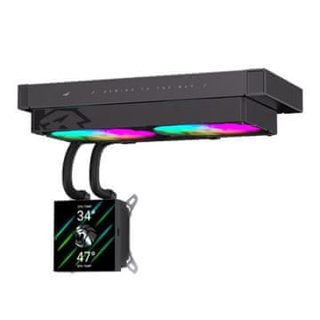 slomart Gamemax GLACIER 240 LCD BK CPU hladnjak, 240mm, crna