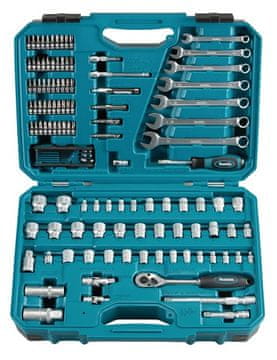 MAK Makita E-06616 mehaničarski set alata, 120 komada, plavo kućište