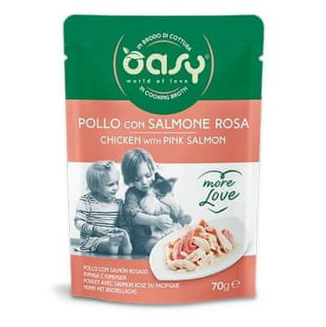 Oasy OASY More Love Piletina s lososom - 70g