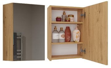 Topeshop Topeshop POLA 1DL ARTISAN kupaonski ormarić - hrast