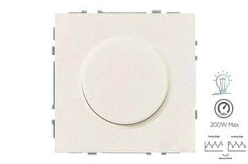 slomart Action S.A. ISR-008-01.M/SM LED dimmer, rotacijski, satenski metalik