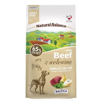 Natural BA5 Natural & Balance Govedina S/V - suha hrana za pse - 3kg