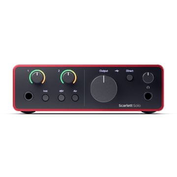 Focusrite Focusrite Scarlett Solo 4th Gen 2-kanalno audio sučelje, crvena/crna