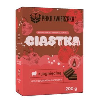 Paka Zwierzaka PAKA ZWIERZAKA Janjetina s brusnicama – poslastica za pse – 200 g