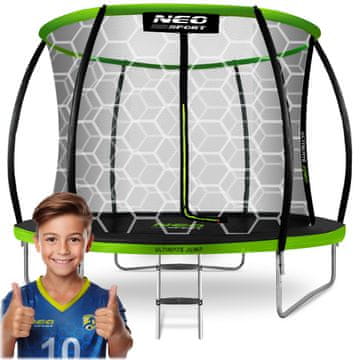 Neo-Sport Vrtni trampolin s profilom od 312 cm i unutarnjom mrežom