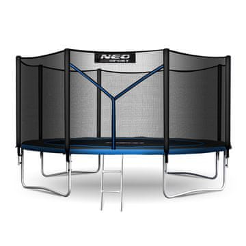Neo-Sport Vrtni trampolin 13ft/404cm s vanjskom mrežom i ljestvama