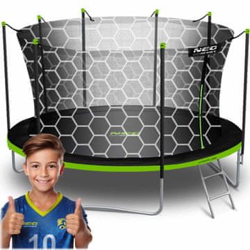 Neo-Sport Vrtni trampolin 15ft/465cm s unutarnjom mrežom i ljestvama