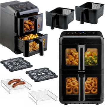 Berdsen Friteza na vrući zrak, dvostruka komora, vertikalna, 11,6 l, 3000W BD-663