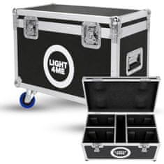100% LIGHT4ME 100 SPOT RING CASE 4IN1 transportni kovčeg s kotačima, crni