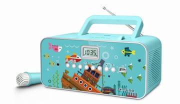 Muse Muse M-29KB prijenosni stereo sustav 1W, MP3, USB, PLL FM/MW, višebojni
