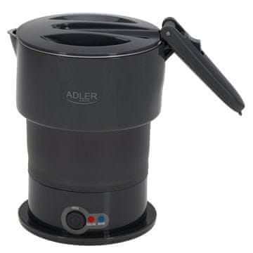 Adler Adler AD 1377g sklopivo silikonsko kuhalo, 0.6 L, siva, 600 W