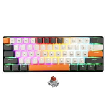 M.E.D. MEDIA-TECH MT1258 Mehanička Tipkovnica 60% - Višebojna RGB
