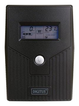Digitus Digitus DN-170064-LCD UPS, Line-Interactive, 0.8 kVA / 480 W, 2 utičnice