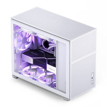 slomart Jonsbo D31 MESH Micro-ATX kućište, kaljeno staklo - bijela