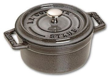 Staub Staub Mini Round mini lončić od lijevanog željeza, 250 ml, grafit