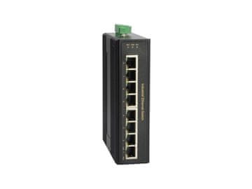 Level One LevelOne 8-Port Gigabit PoE industrijski prekidač, 8 PoE izlaza, 200W, -40°C do 75°C
