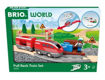slomart Brio Pull-back Train Set vlak na potezanje