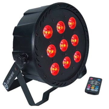 slomart LIGHT4ME LED PAR 9X10W MKII RGBW rasvjeta za pozornicu s IR daljinskim upravljačem