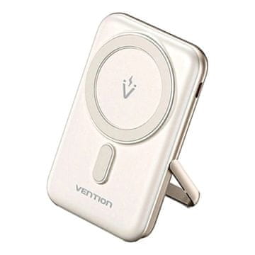 Vention Vention Magnetski Power Bank 10000mAh 20W, Bijeli, s postoljem