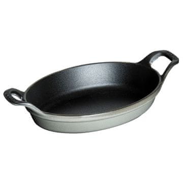 Staub Staub Ovalna mini posuda za pečenje i složence, 250 ml, grafitna