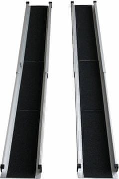 slomart Meyland teleskopska mobilna rampa, aluminij, crna