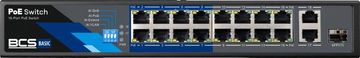 Switch BCS BCS-B-SP1602G-1SFP PoE mrežni prekidač 16xGbE + 2xSFP, 250W