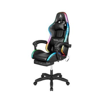KAM Gaming stolac Kruger&Matz GX-150 crni s LED osvjetljenjem